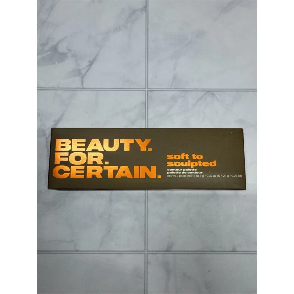 BEAUTY FOR CERTAIN Soft To Sculpted Contour Palette 5 Shades NIB $39 Retail